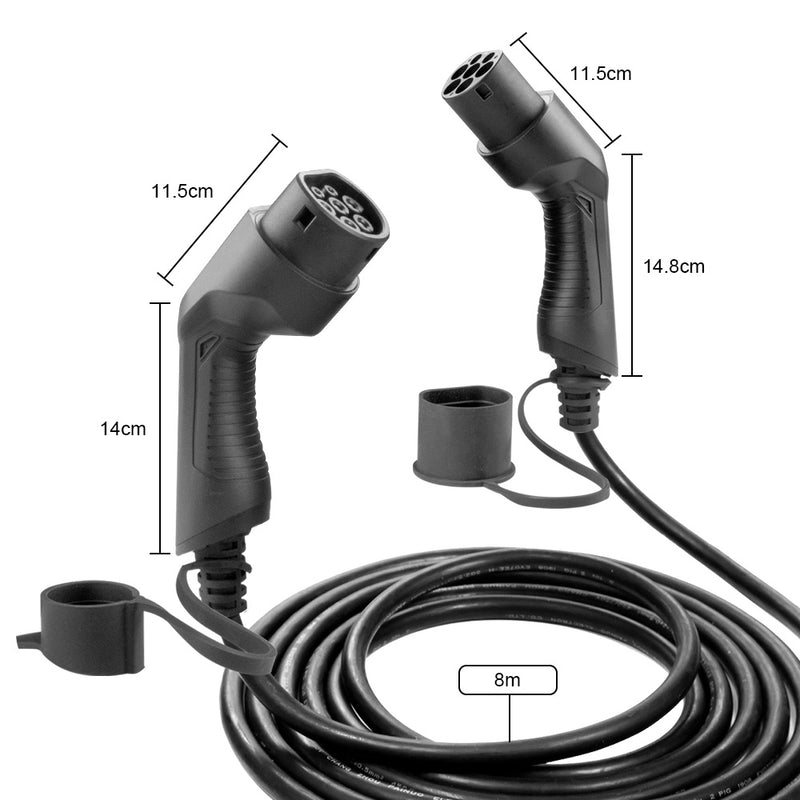 CABLE DE CARGA PARA COCHE ELÉCTRICO [32 A, TIPO 2 A TIPO 2]