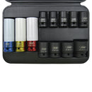 SET VASOS DE IMPACTO DE 1/2" HEX. ESPECIAL EXTRACCIÓN RUEDAS [12 VASOS]