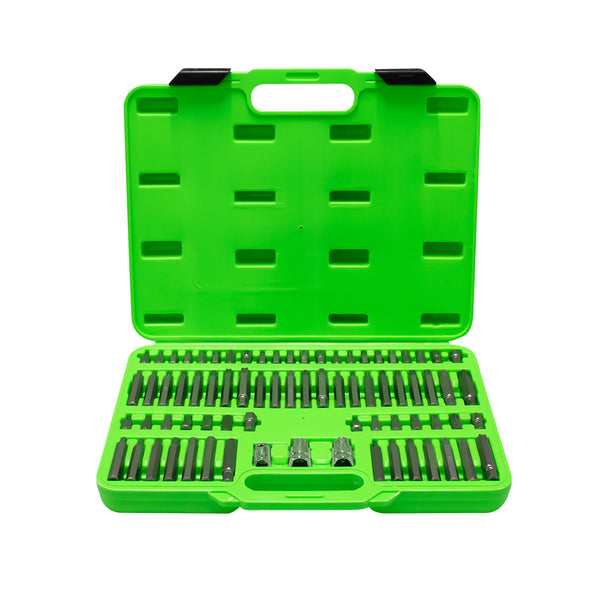 ESTUCHE PUNTAS 75 PIEZAS TORNILLOS RIBE XZN TORX HEXAGONAL INV. JBM 52550