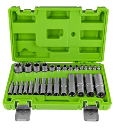 SET 28 VASOS TORX CORTOS Y LARGOS