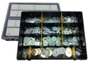 JBM 52158 ESTUCHE DE ARANDELA DE HIERRO GALVANIZADO, 475PCS