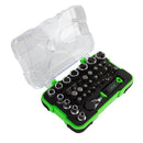 ESTUCHE DE 38 PIEZAS CON MINI CARRACA DE 1/4"