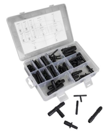 JBM 53910 ESTUCHE DE CONECTORES DE MANGUERA 113 PCS