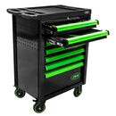 CARRO DE HERRAMIENTAS ESPECIAL KIT DE CALADO 7 CAJONES VERDE