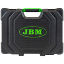 Estuche de herramientas JBM de 108 piezas con vasos, puntas y carracas de 72 dientes
